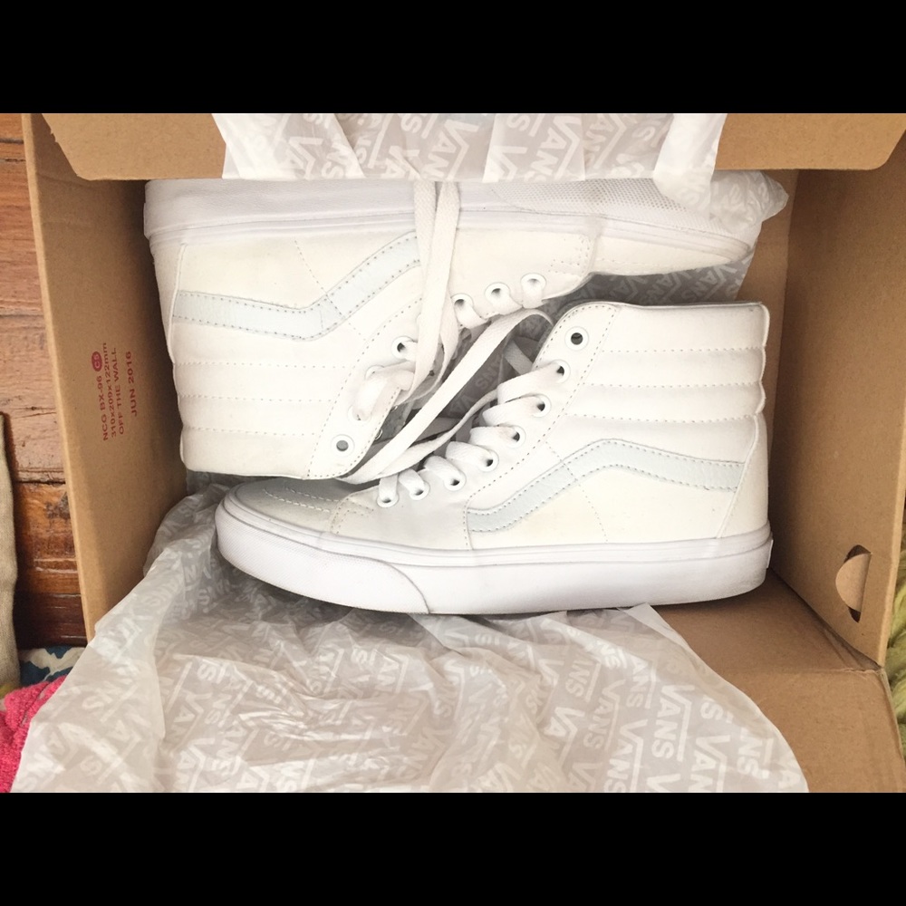 Vans SK8-Hi True White women’s size 7.5